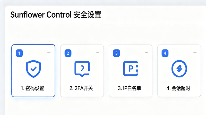 Sunflower Control privacy settings