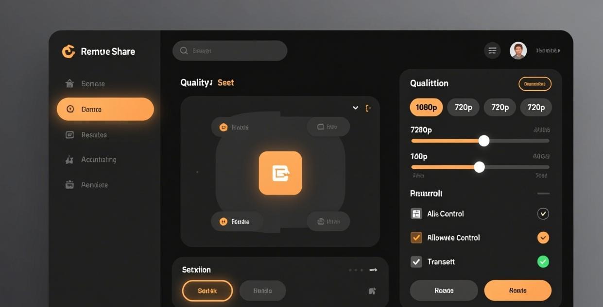 Screen sharing interface