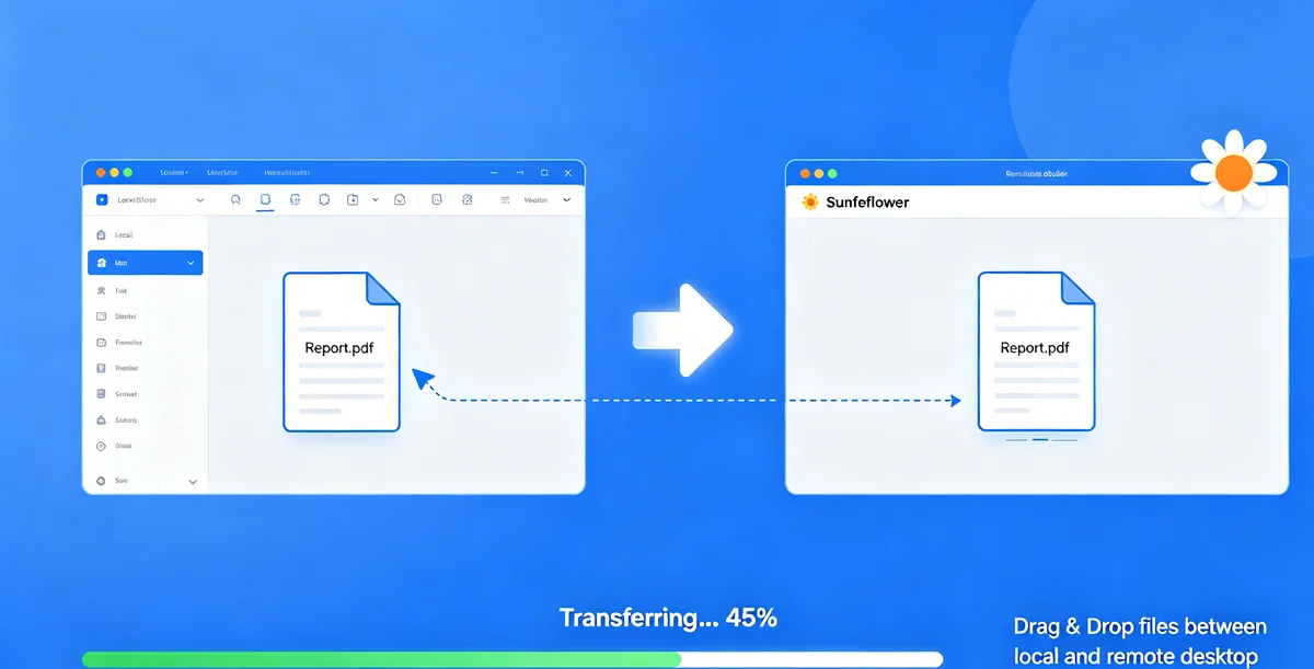 How to Transfer Large Files with Sunflower Remote Control: 2026 Speed Guide